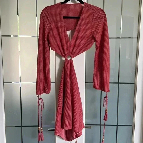 (40)NWT sweaty  rocks pink dress - Picture 4 of 4